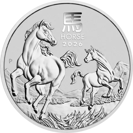 Strieborná minca Lunárná séria III - Rok Koňa 2026, 1 oz